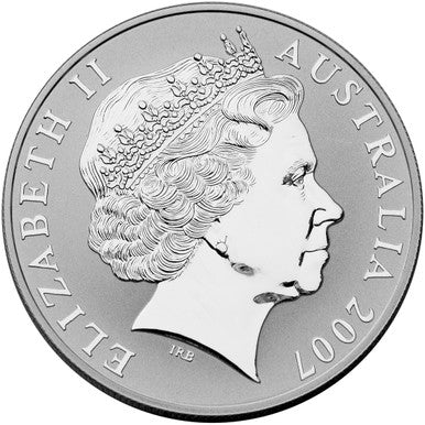 2007 $1 Australian Artist Kangaroo 1oz Silver Selectively Gold Plated Proof Coin - Image 2