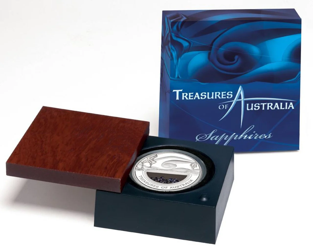 2007 $1 Treasures of Australia Sapphires 1oz Silver Proof Coin - Image 3