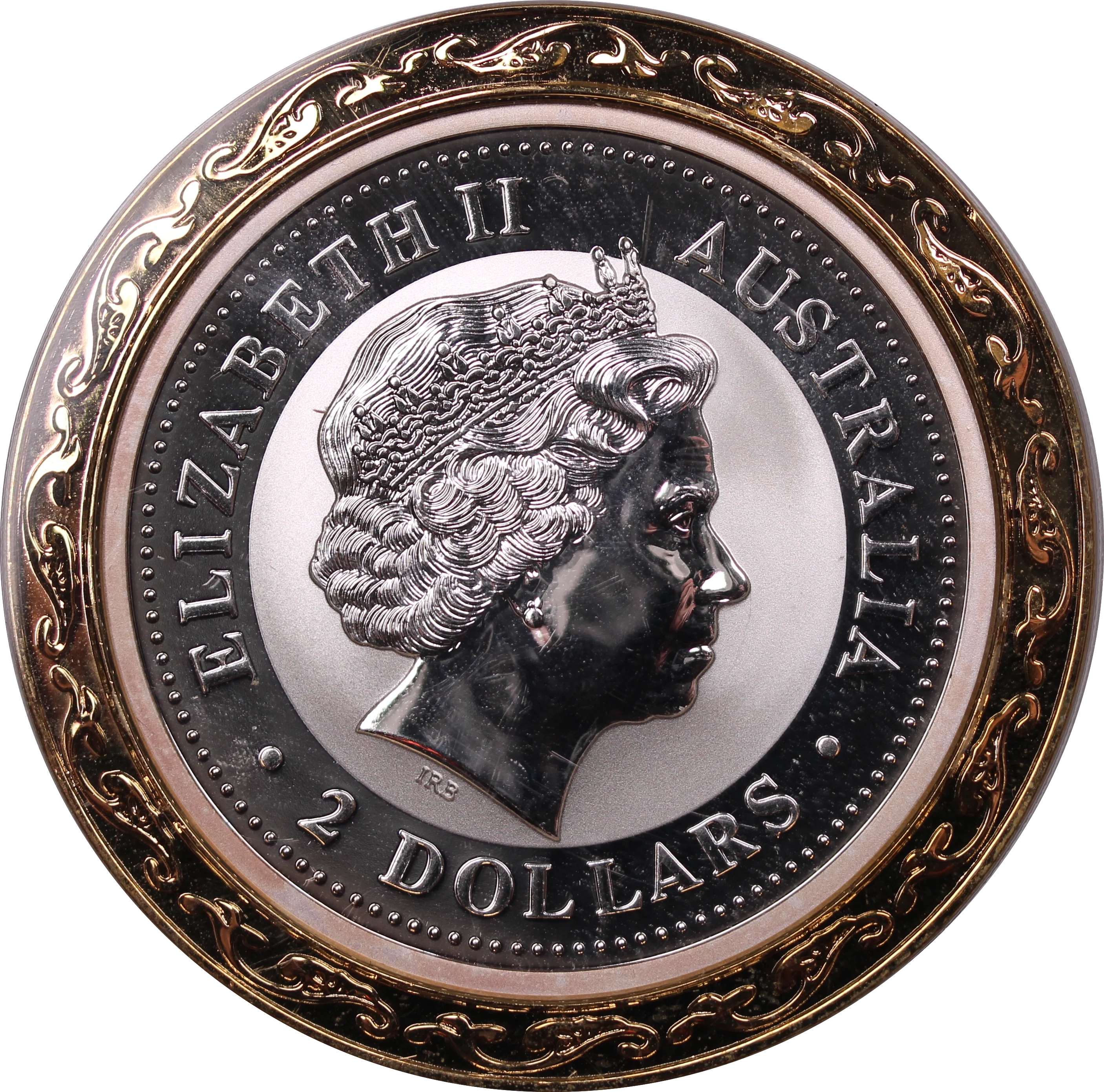 2007 2oz Silver Coloured Year of  the Pig Coin - Image 2