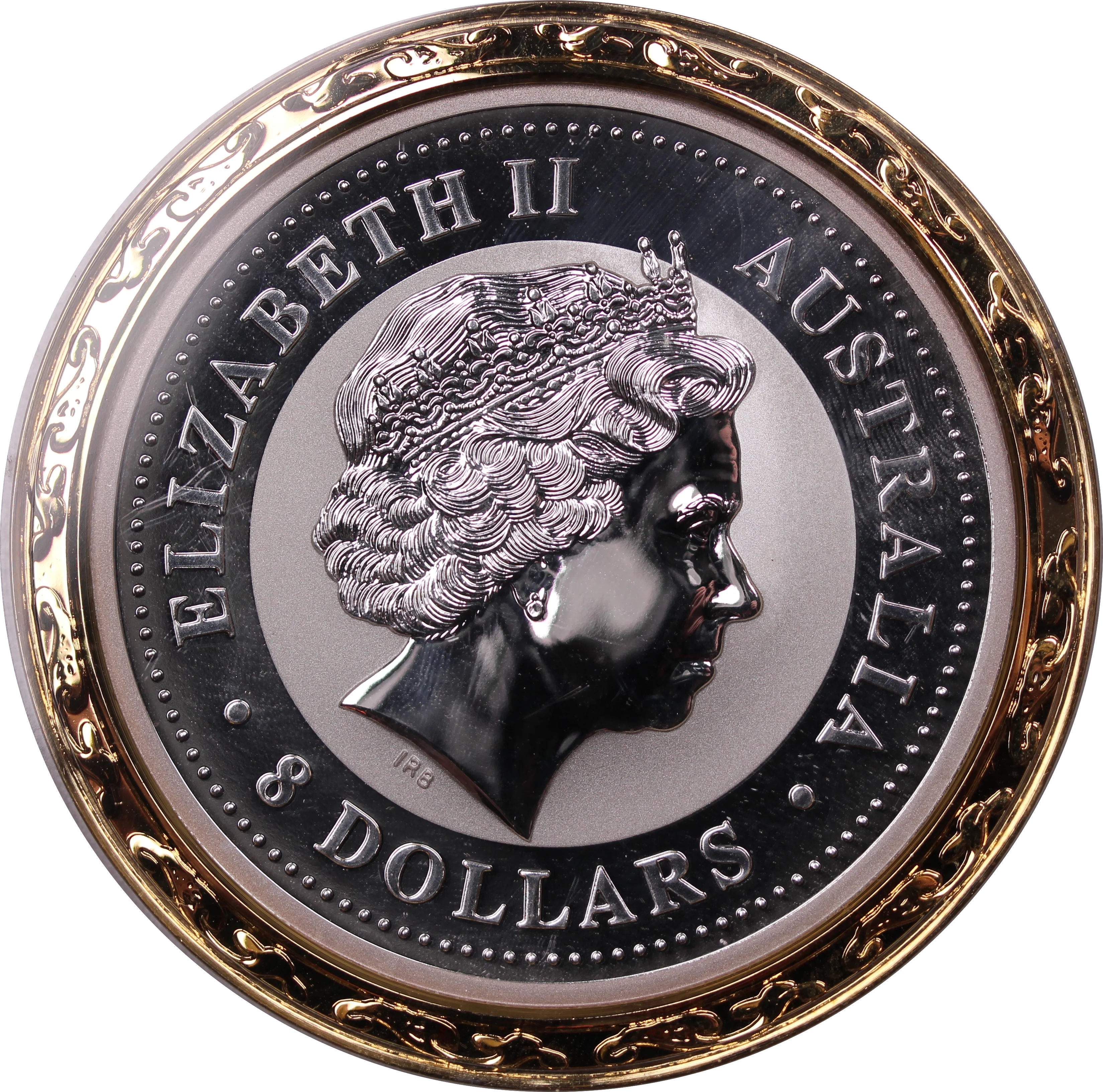 2007 5oz Silver Coloured Year of the Pig Coin - Image 2