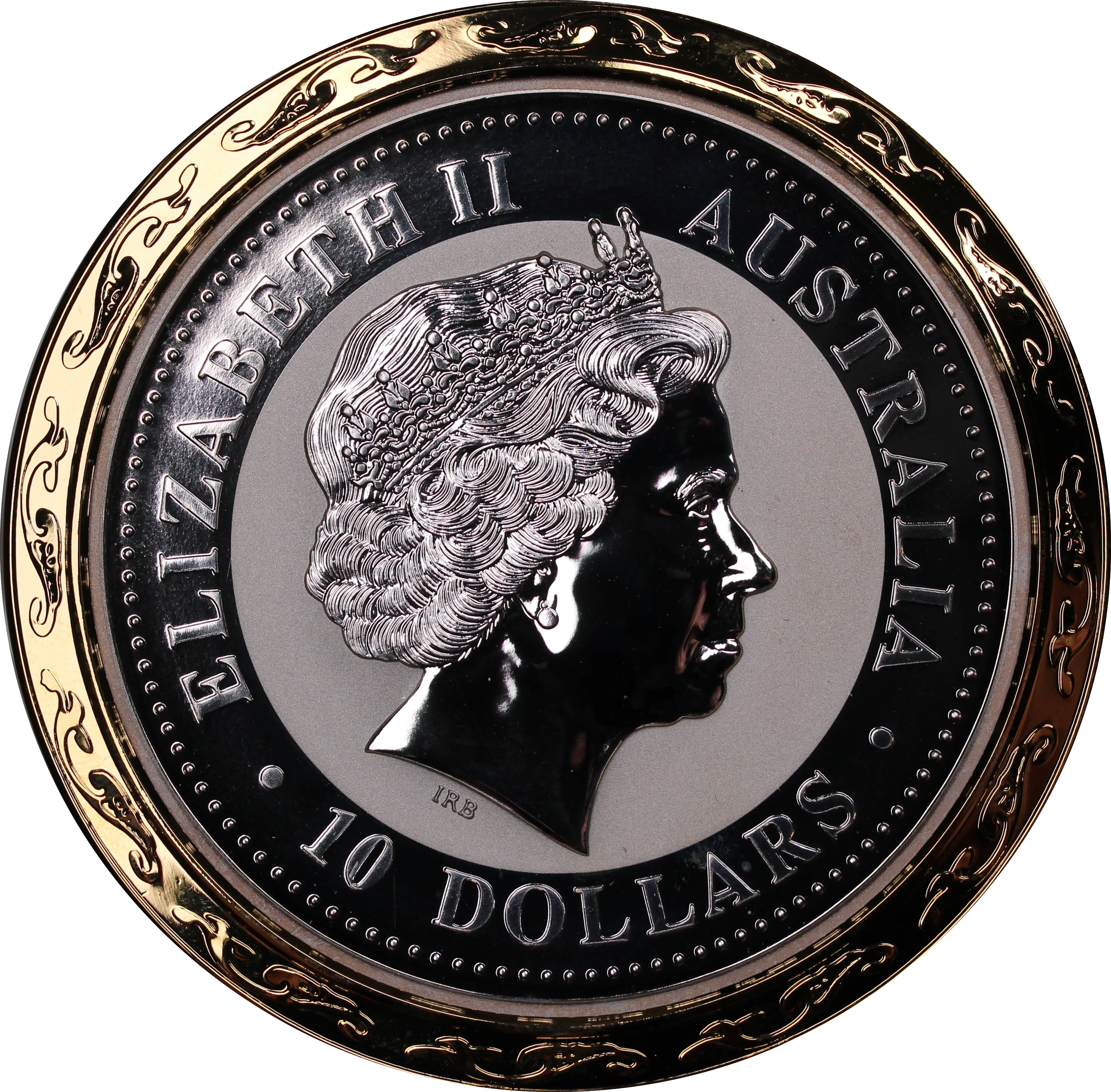 2007 10oz Silver Coloured Year of the Pig Coin - Image 2
