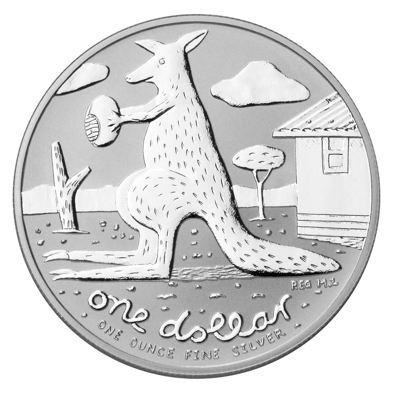 2008 $1 Australian Artist Kangaroo 1oz Silver Uncirculated Coin - Image 2
