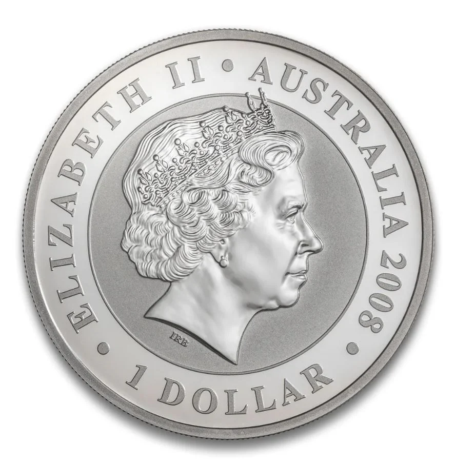 2008 $1 Australian Koala 1oz Silver Gilded Coin - Image 2