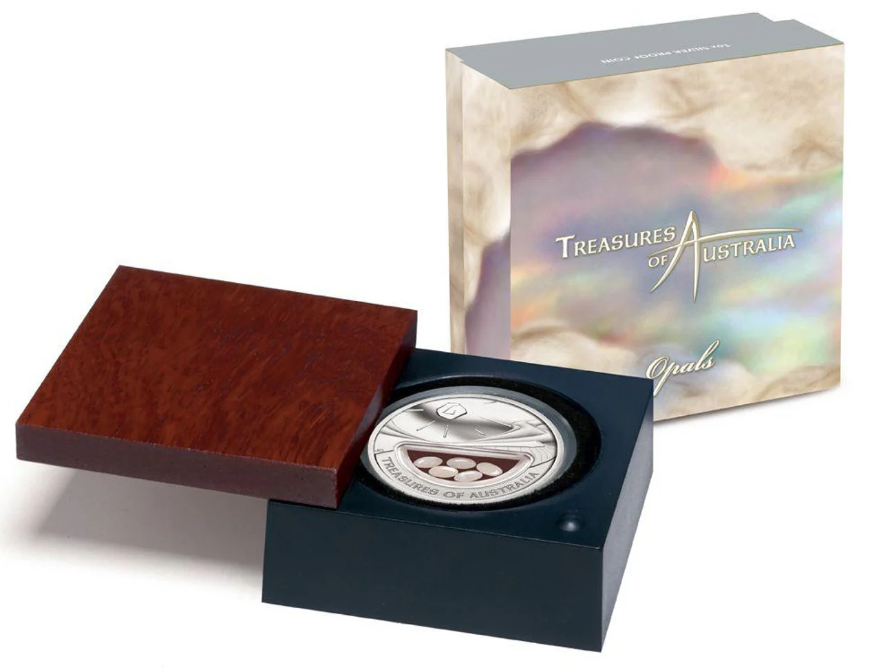 2008 $1 Treasures of Australia Opals 1oz Silver Proof Coin - Image 3