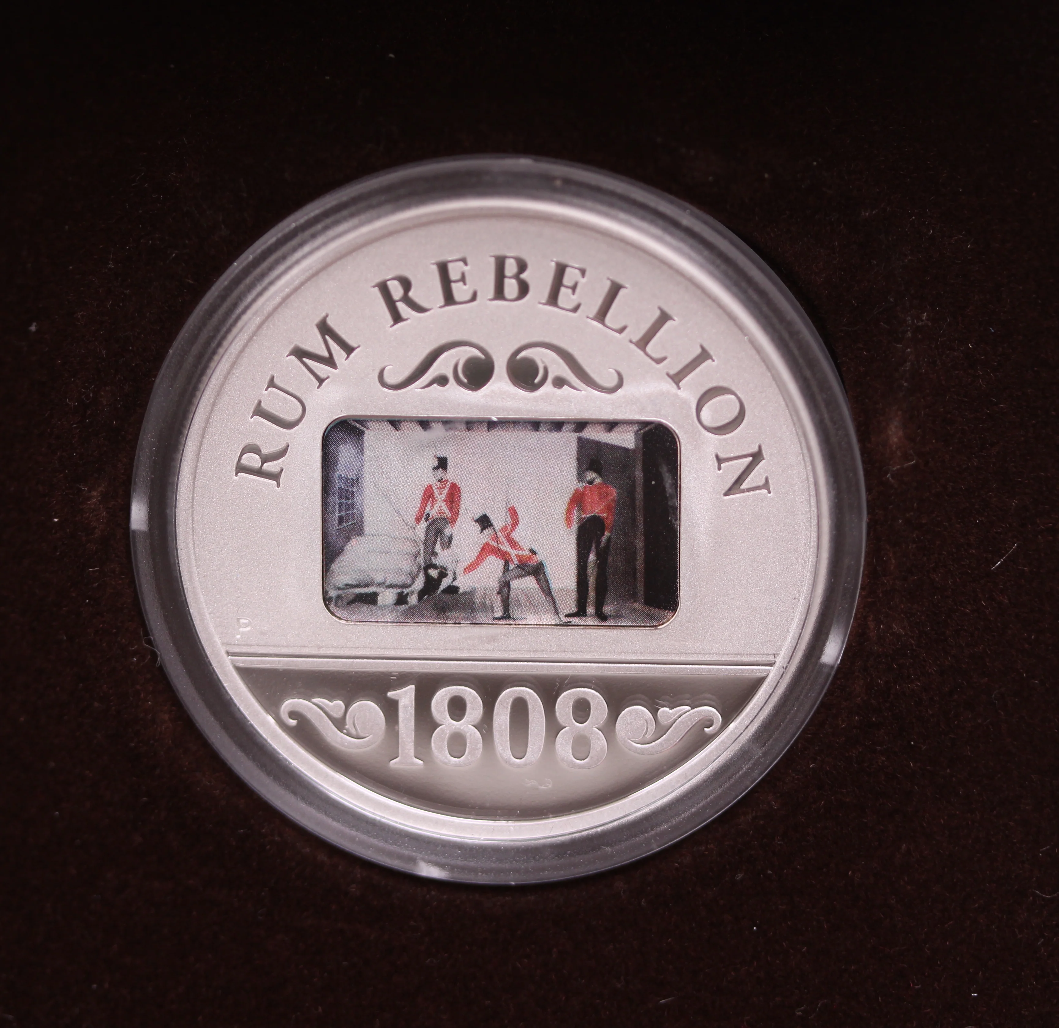 2008 Rum Rebellion 1oz Silver Proof Coin - Image 2