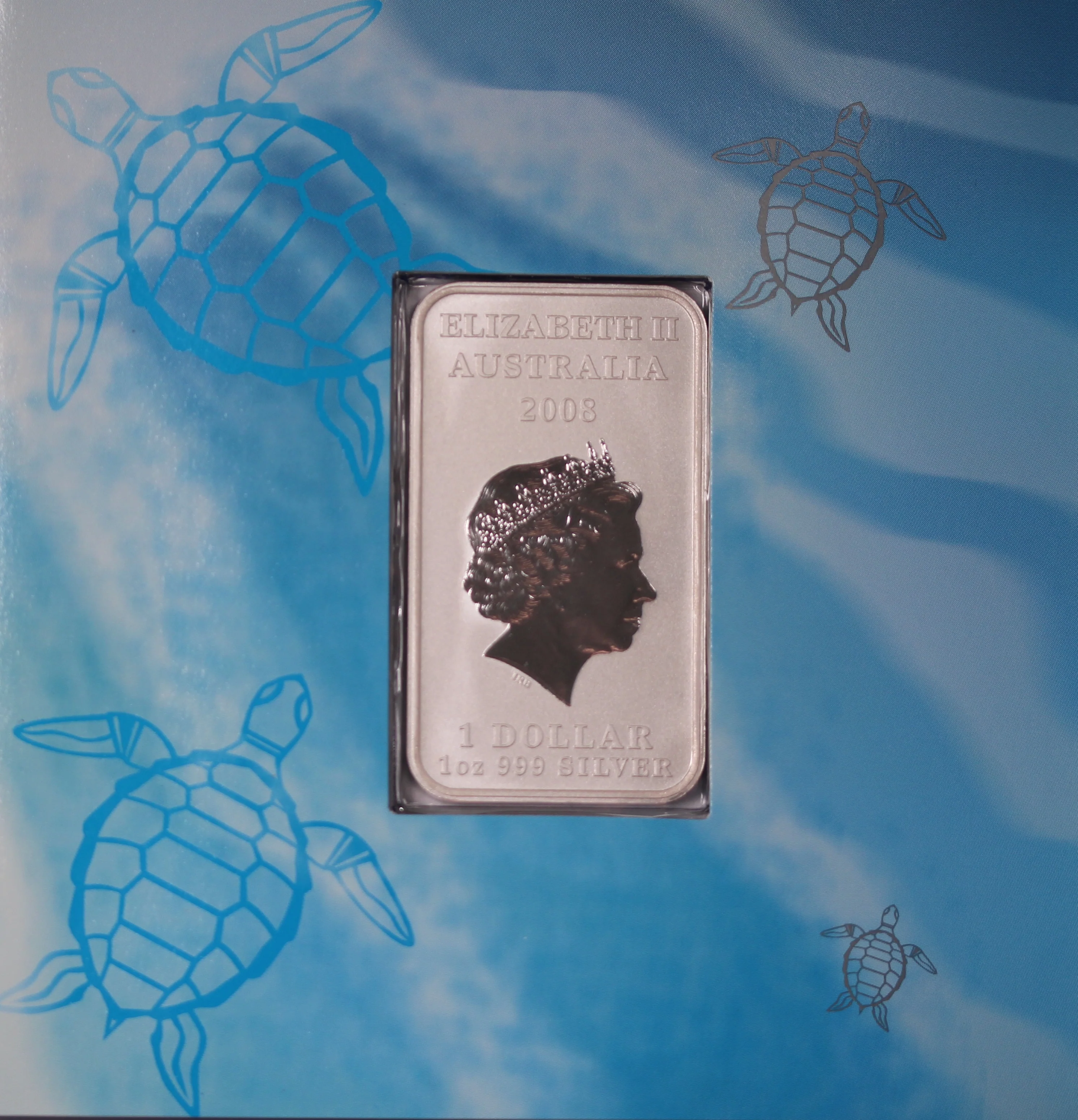 2008 Turtle Dreaming 1oz Silver Ingot - Image 3