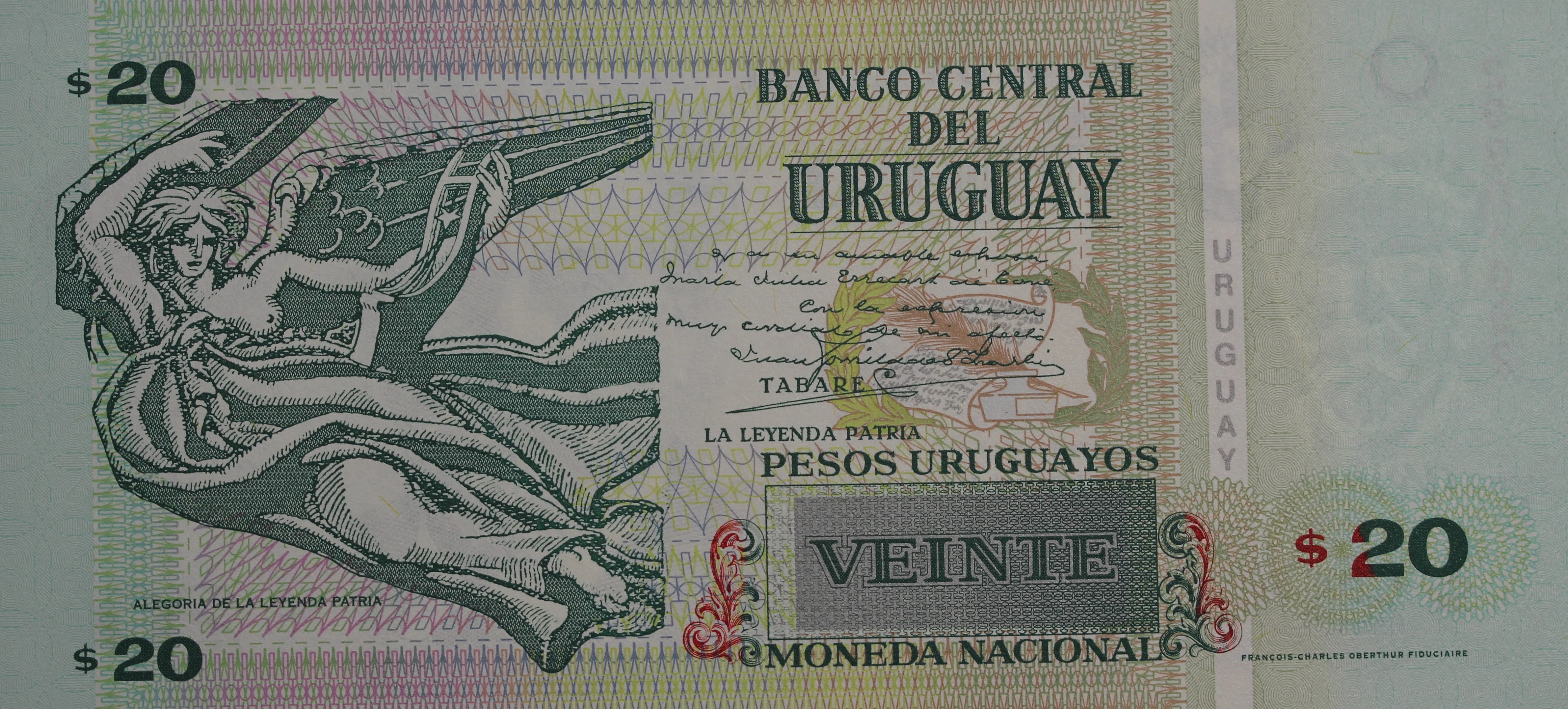 2008 Uruguay 20 Pesos UNC - Image 2