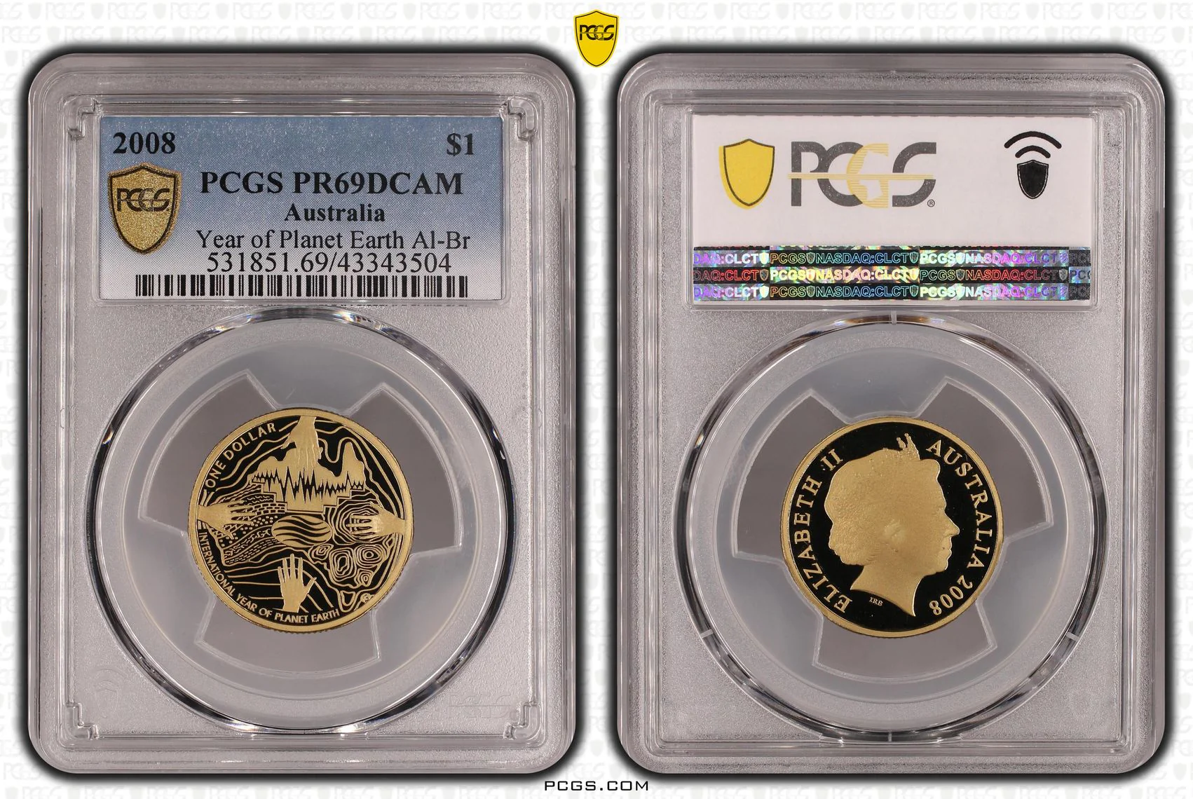 2008 Year of Planet Earth $1 Coin PR69DCAM - Image 2