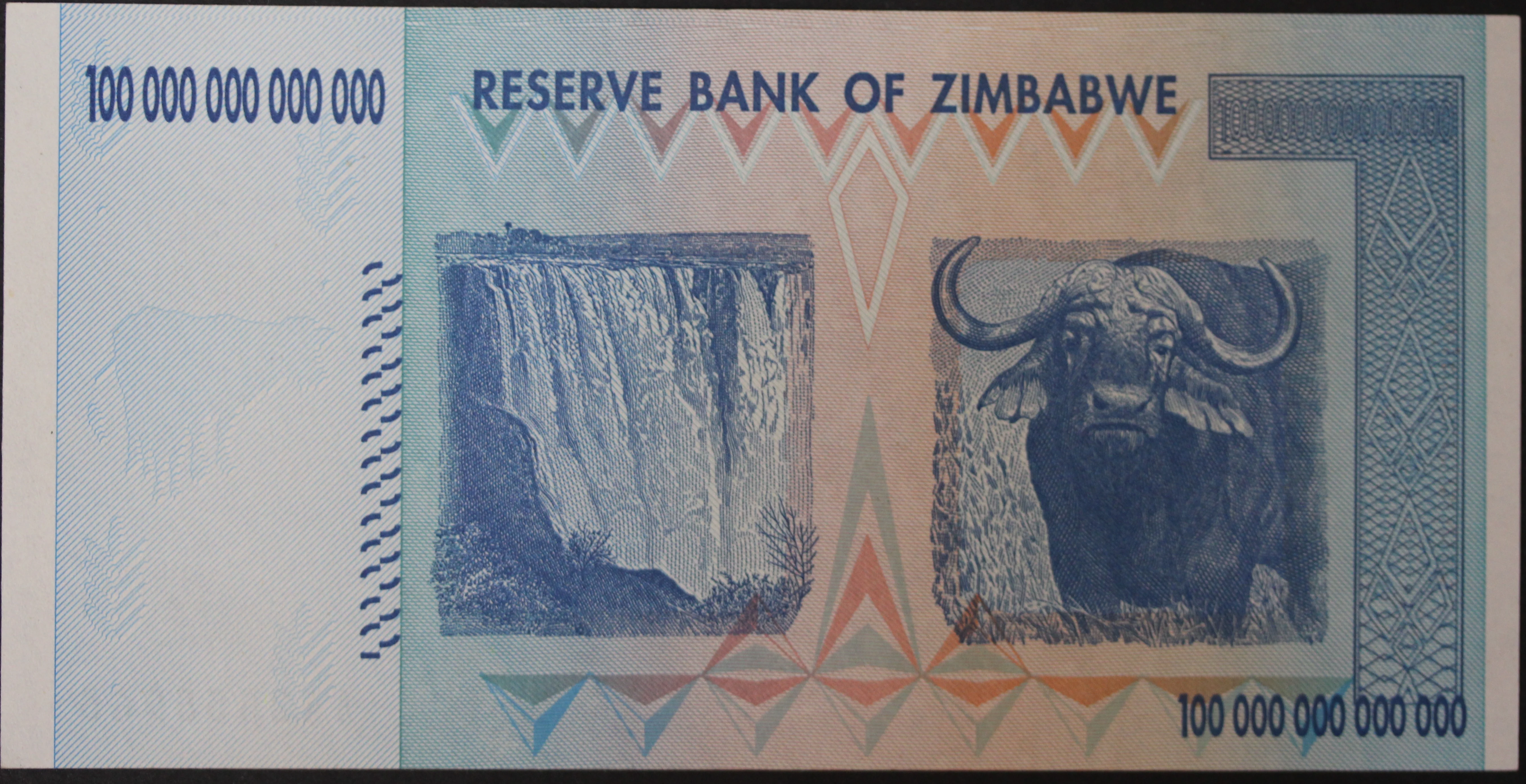 2008 Zimbabwe 100 Trillion Dollar Note UNC - Image 2