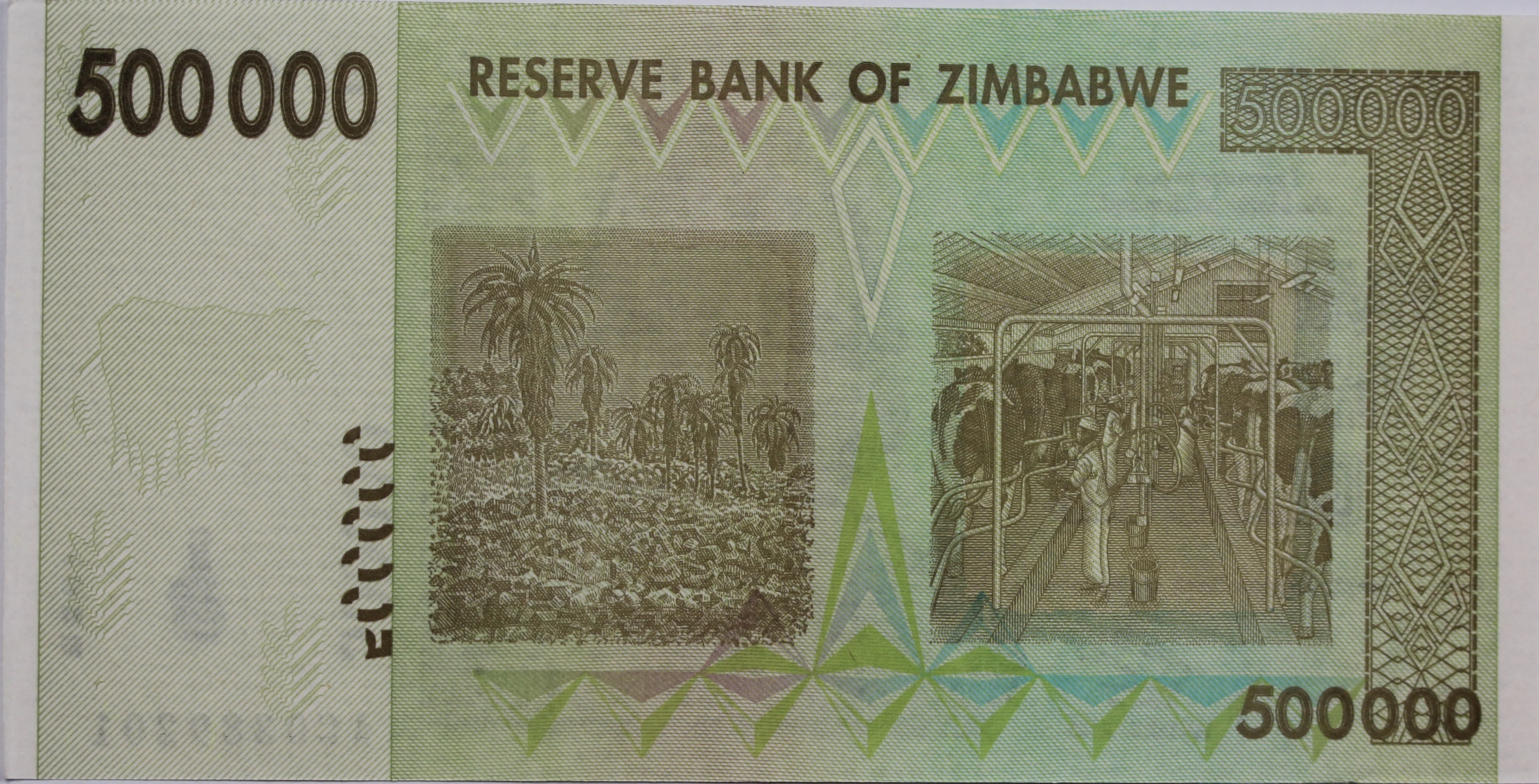 2008 Zimbabwe 500 Thousand Dollar Note UNC - Image 2