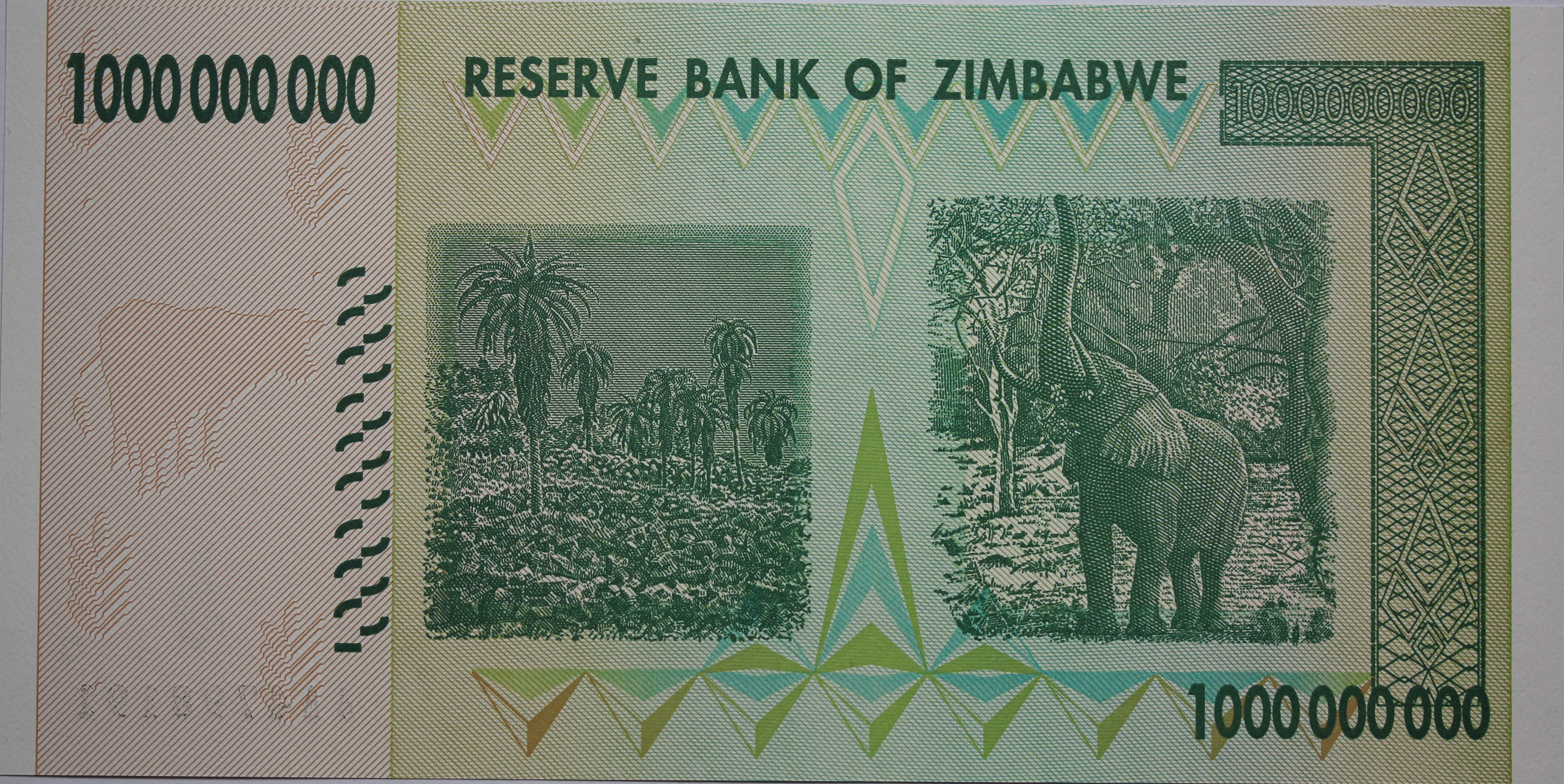 2008 Zimbabwe One Billion Dollar Note UNC - Image 2