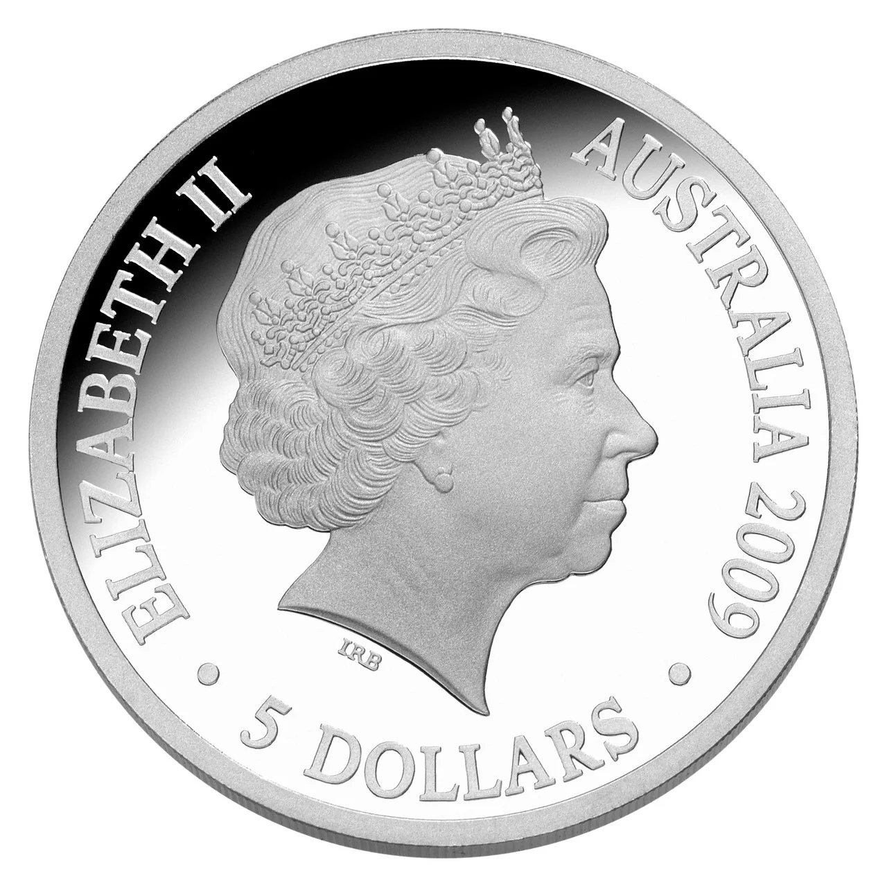 2009 $5 Polar Series Aurora Australis Silver Hologram Proof Coin - Image 2