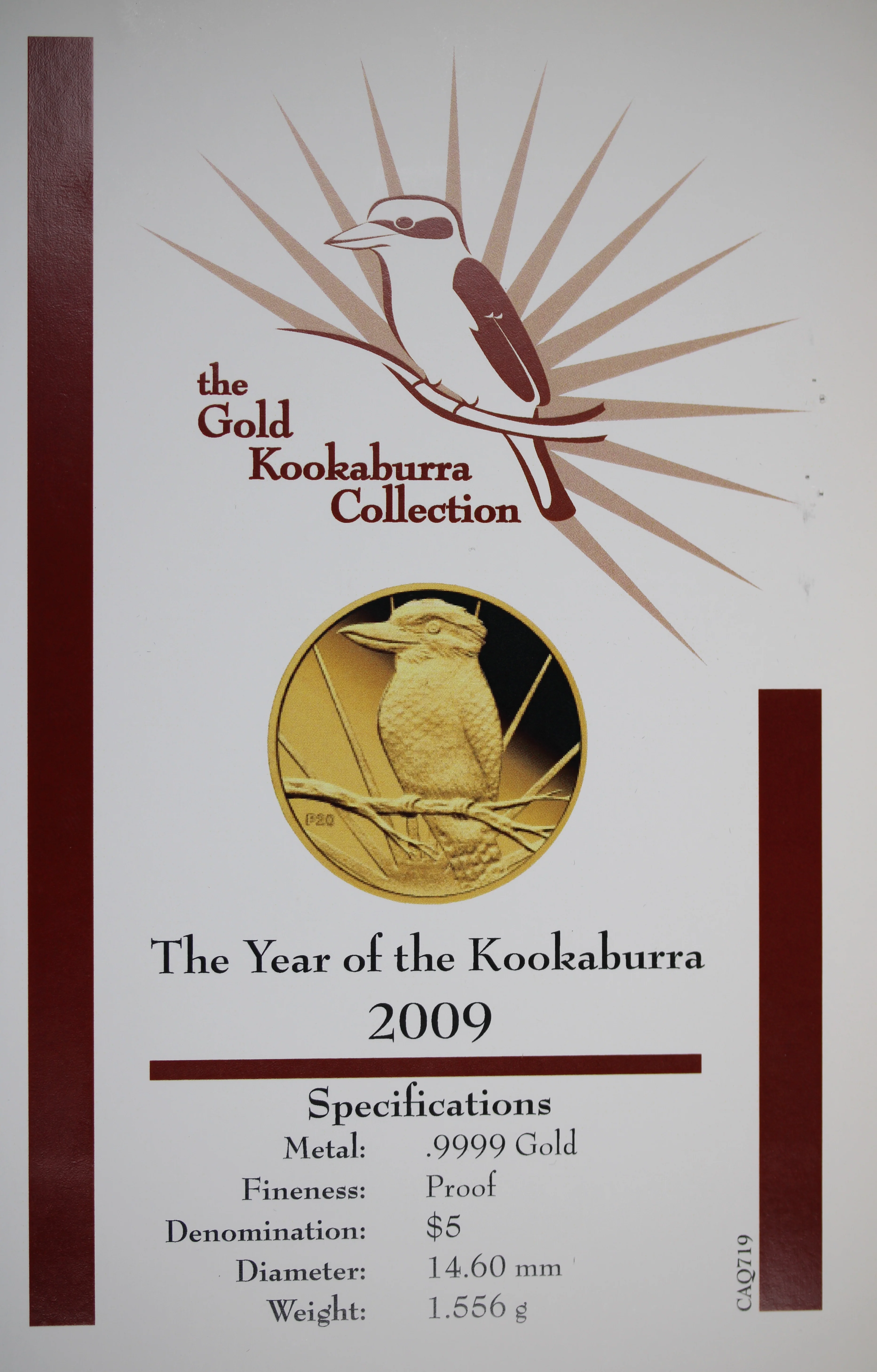2009 Australia 1/20oz Gold Kookaburra Coin - Image 2