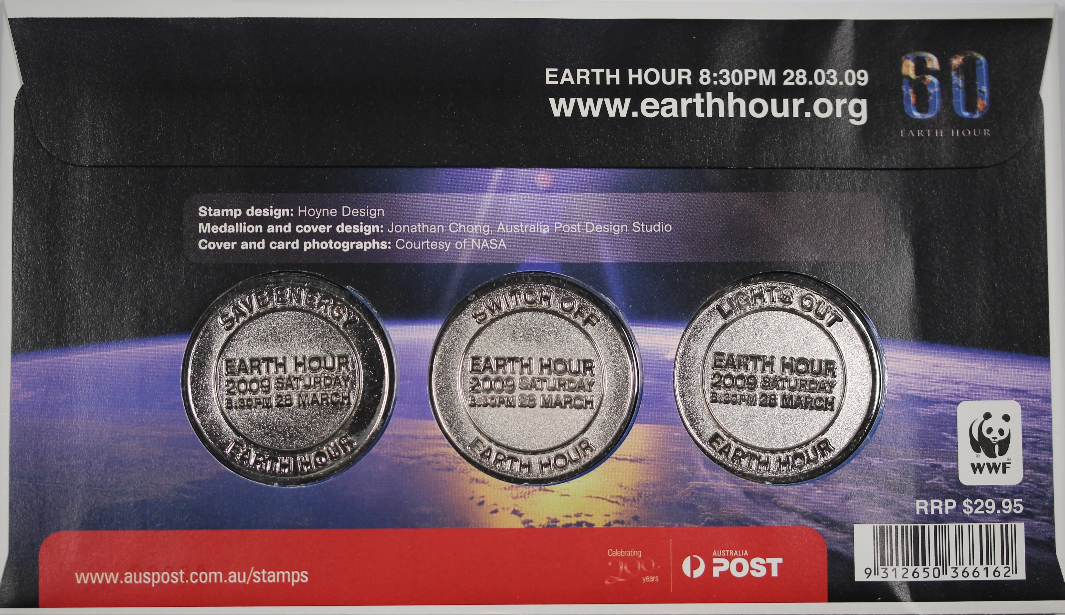 2009 Earth Hour Medallion Cover - Image 2