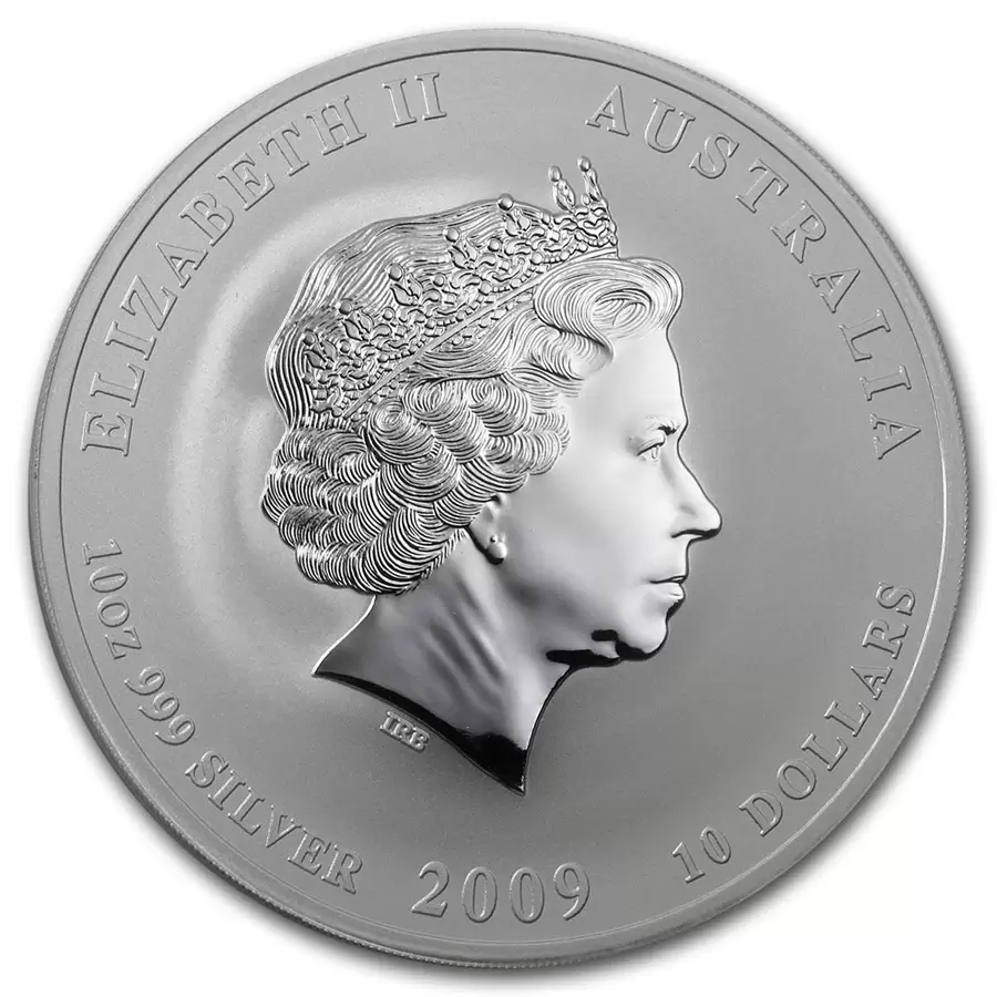 2009 Series II Lunar Year of the Ox 10oz Silver Bullion Coin - Image 2