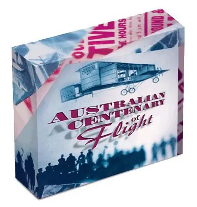 2010 $1 Australian Centenary of Flight 1oz Silver Coloured Proof Coin - Image 2