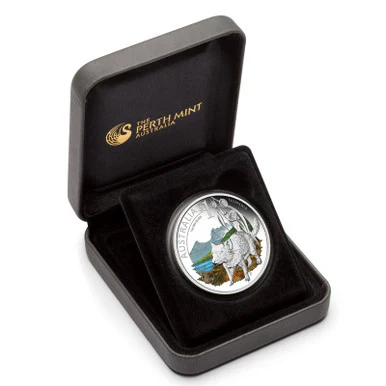 2010 $1 Celebrate Australia Tasmania 1oz Silver Coloured Proof Coin - Image 2