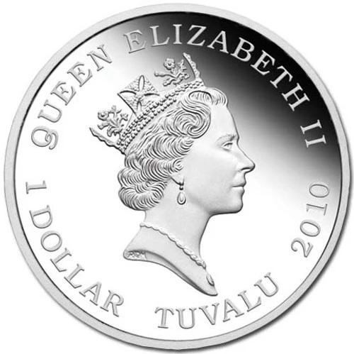 2010 $1 Deadly and Dangerous Eastern Brown Snake 1oz Silver Coloured Proof Coin - Image 2