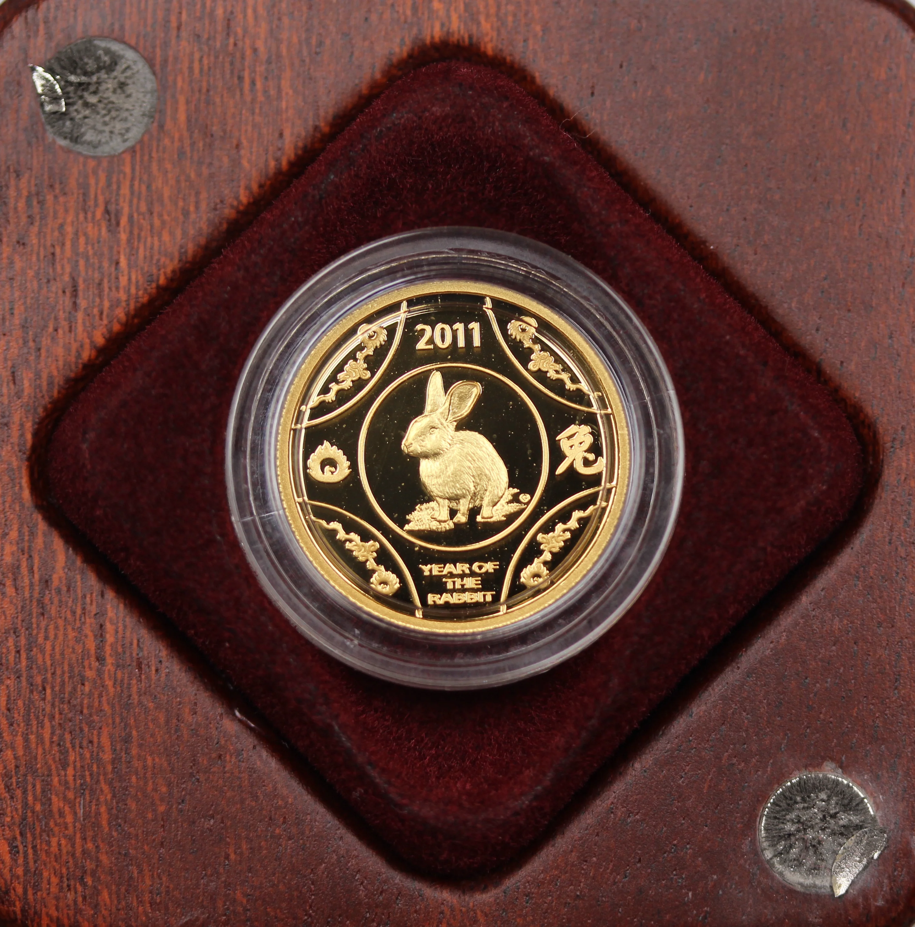 2011 1/10oz Year of the Rabbit Gold Proof Coin - Image 2
