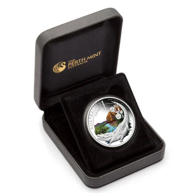 2010 $1 American Numismatic Association Celebrate Australia Northern Territory 1oz Silver Coloured Proof Coin - Image 3