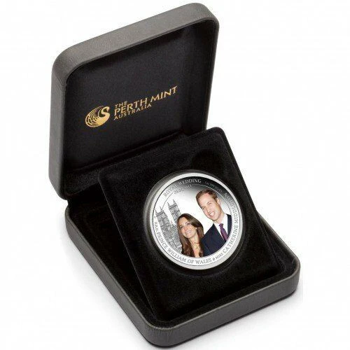 2011 $1 Royal Wedding 1oz Silver Coloured Proof Coin - Image 3