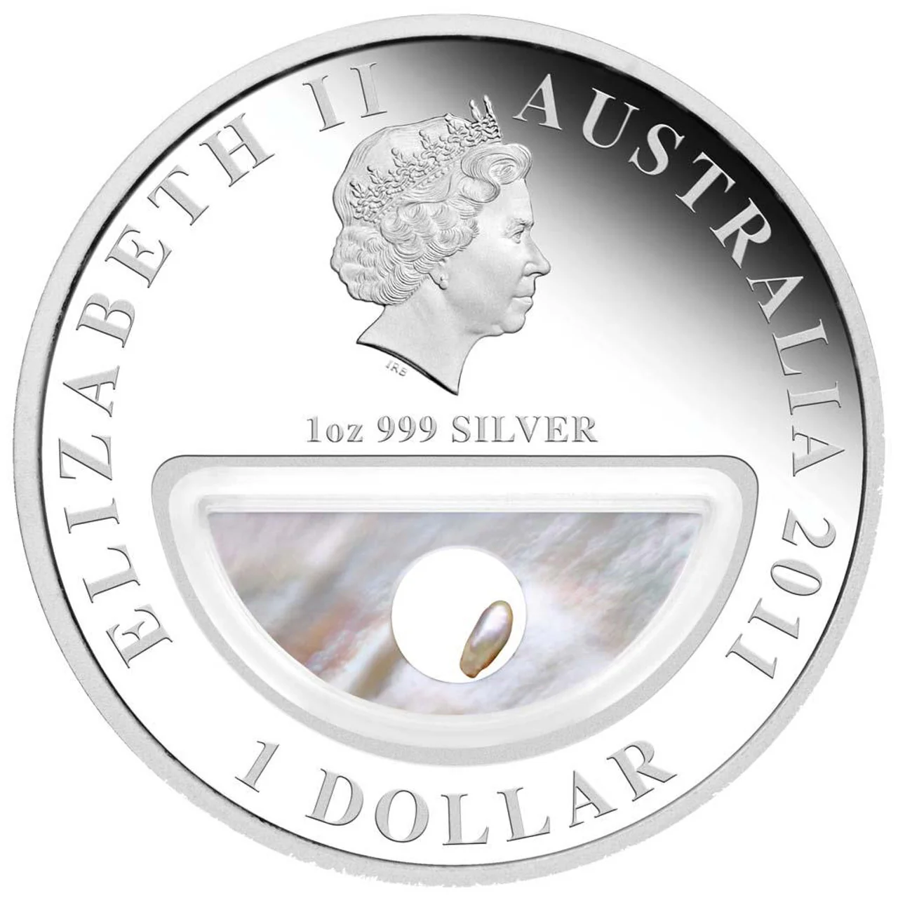 2011 $1 Treasures of Australia Pearls 1oz Silver Proof Coin - Image 2