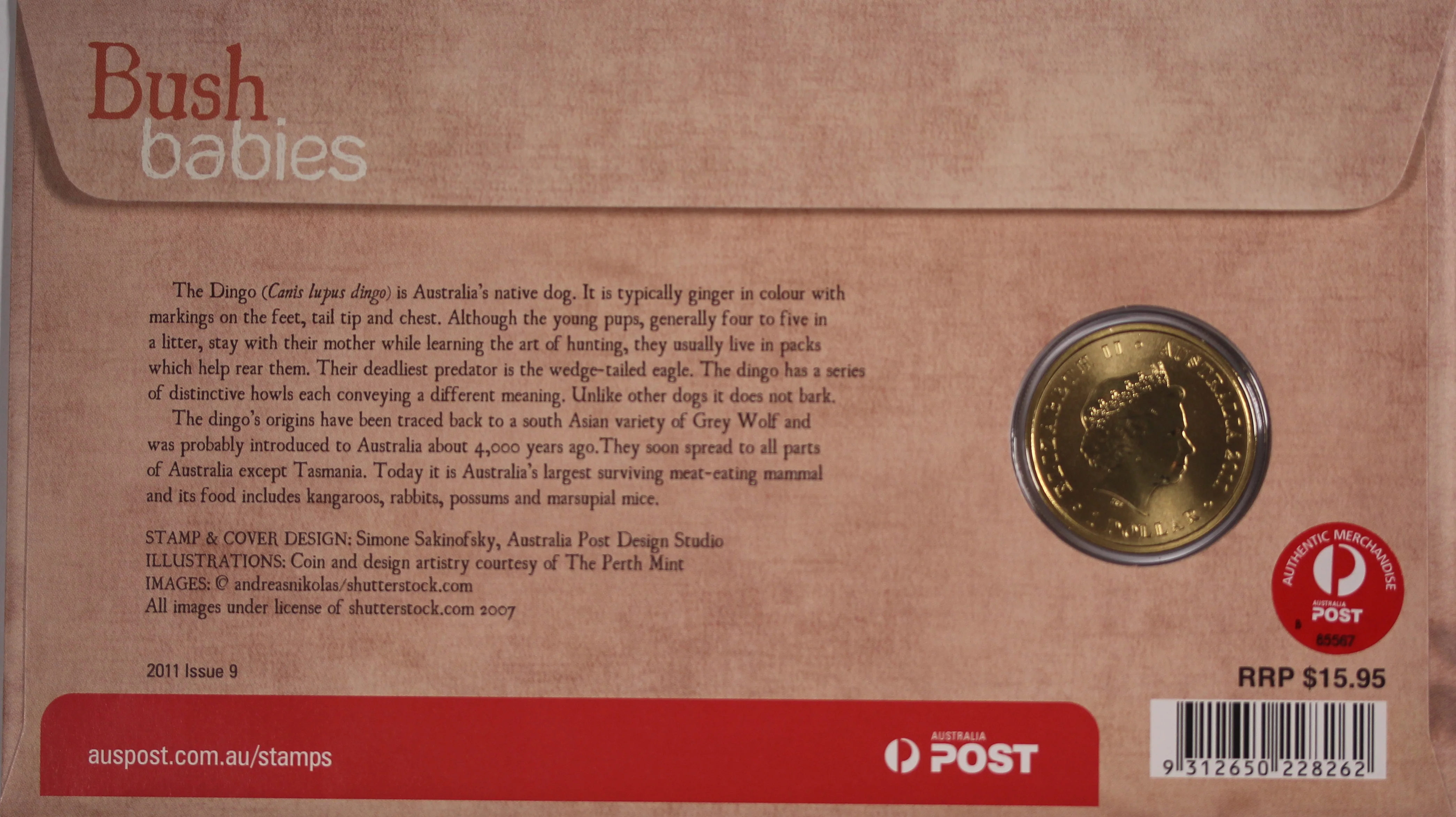 2011 Bush Babies Dingo $1 PNC - Image 2