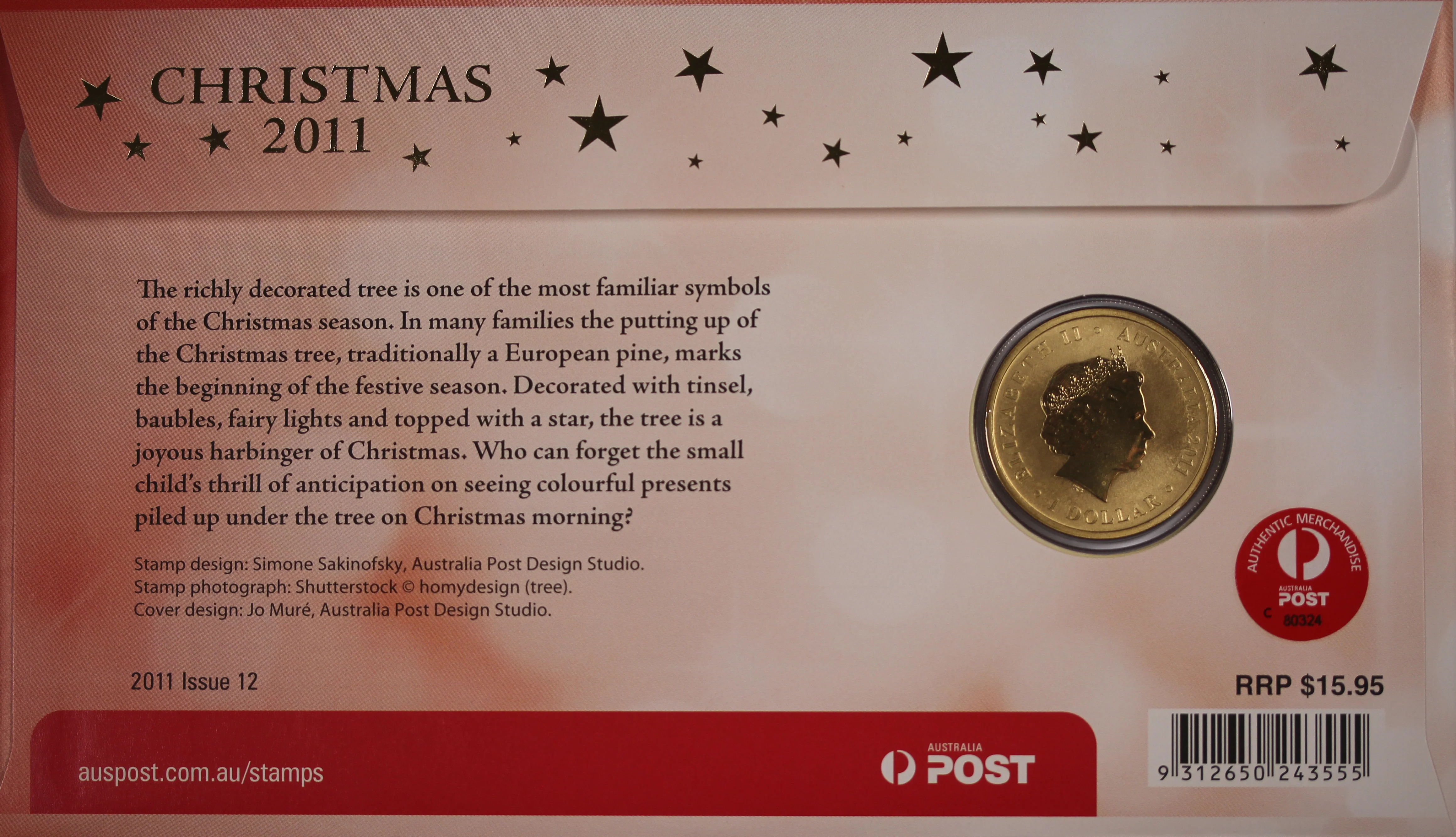 2011 Christmas $1 PNC - Image 2