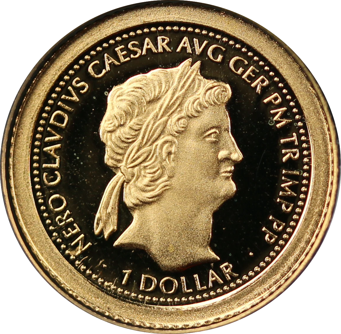 2011 Fiji $1 Nero Caesar 0.5g Gold Coin