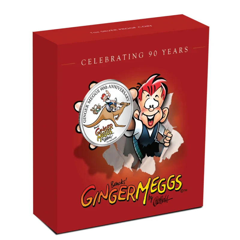 2011 Ginger Meggs 1oz Silver Coloured Proof Coin - Image 3