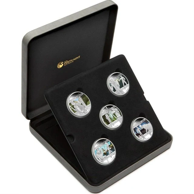 2011 Heroes and Villains 5x 1oz Silver Proof Set