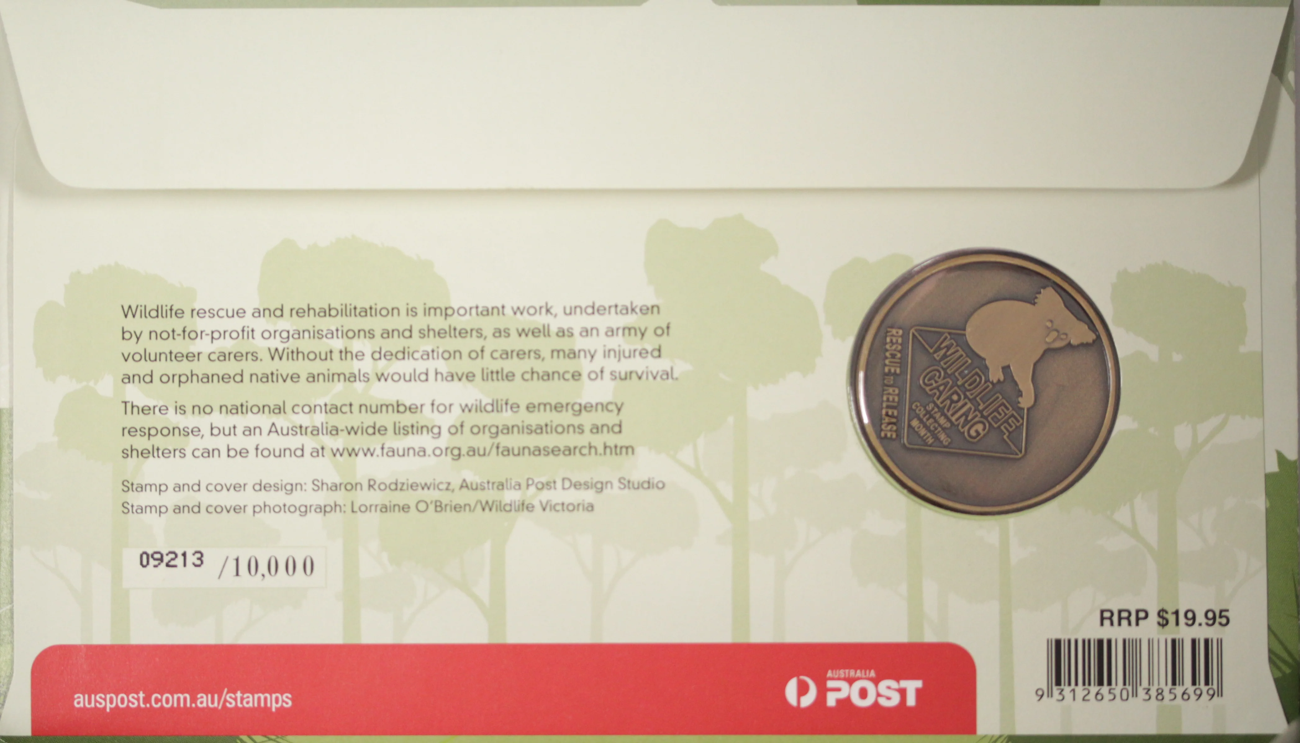 2011 Rescue to Release Koala Medallion Cover - Image 2
