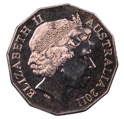 2011 60th Anniversary of National Service 50c Coin (Toned) - Image 2