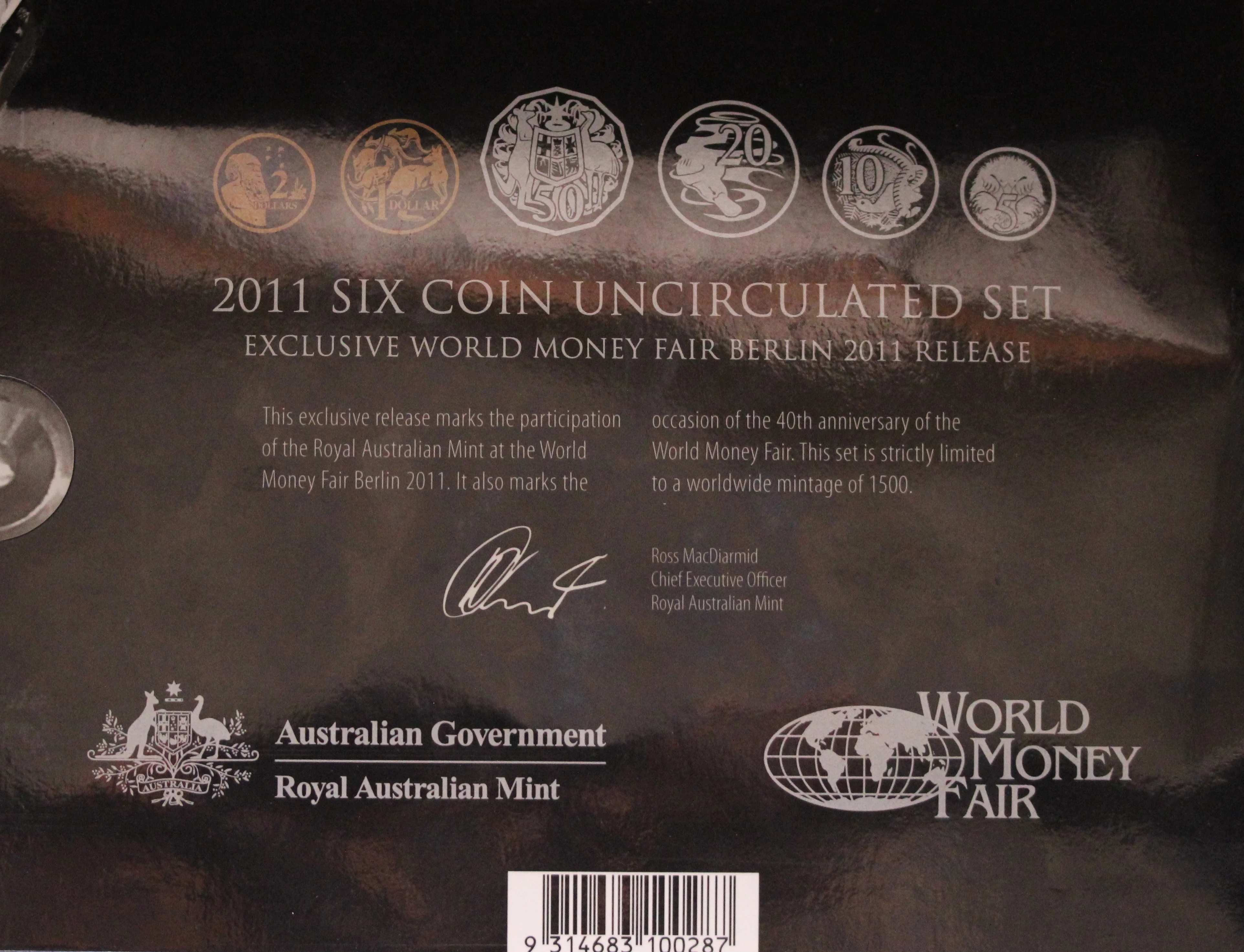 2011 World Money Fair Mint Set (Damaged Outer Sleeve) - Image 3