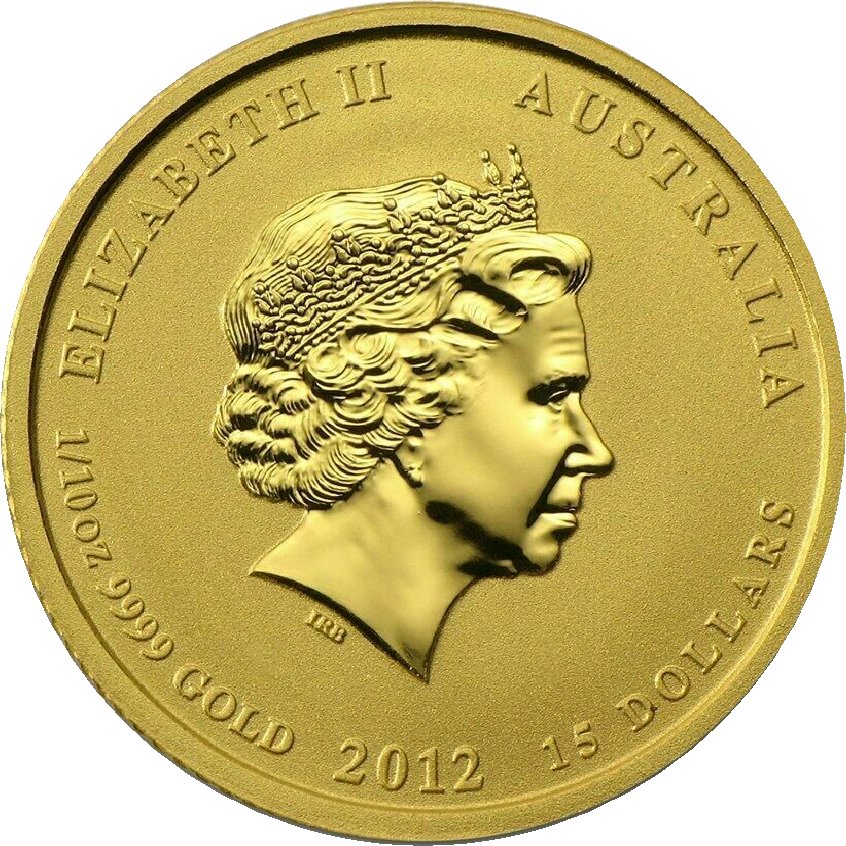 2012 Lunar Series II 1/10oz Gold Dragon Coin - Image 2