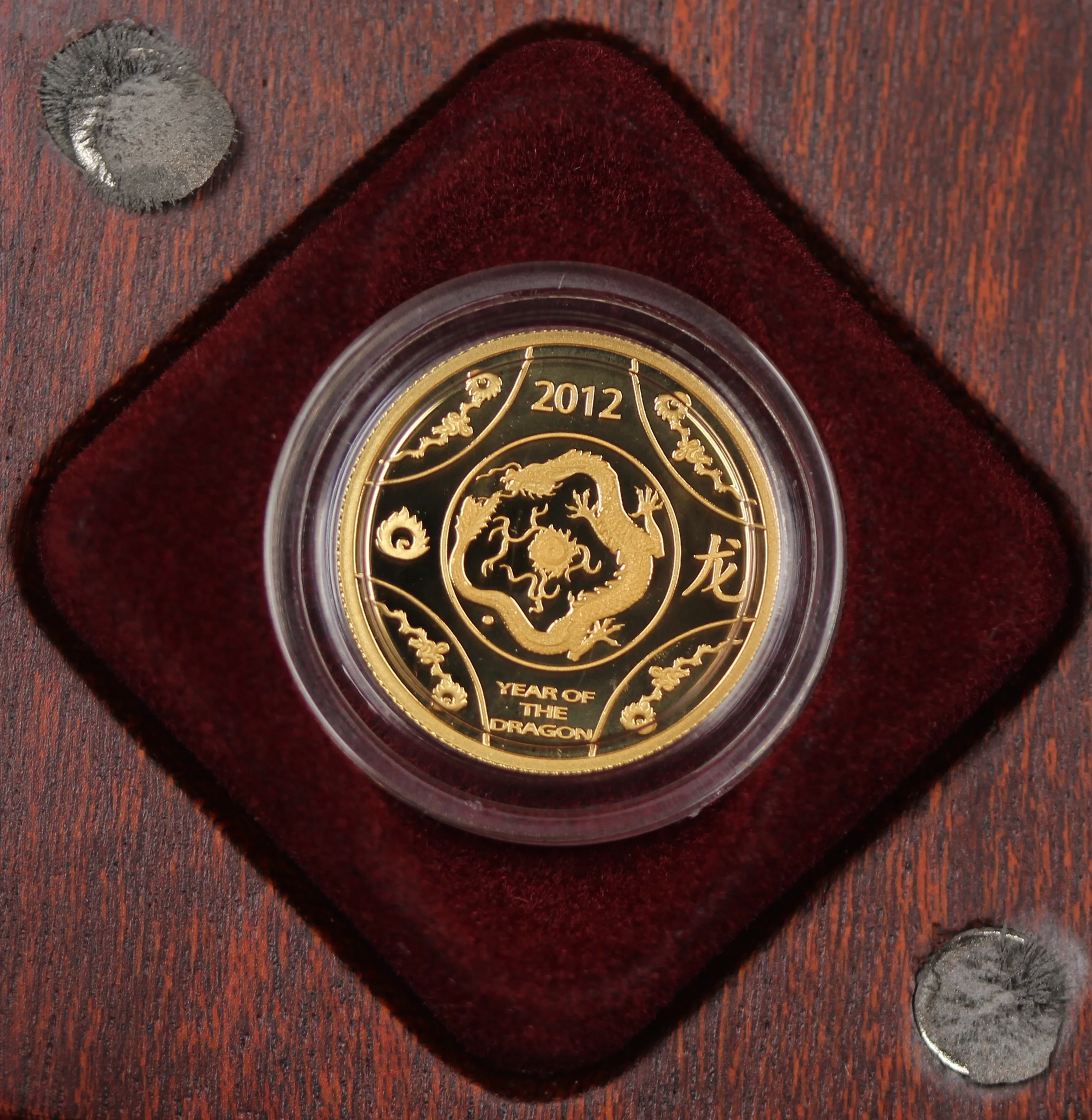 2012 1/10oz Gold Year of the Dragon Proof Coin - Image 2