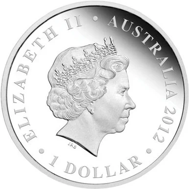 2012 $1 ANDA Perth Coin Show World Heritage Sites Shark Bay 1oz Silver Coloured Proof Coin - Image 2