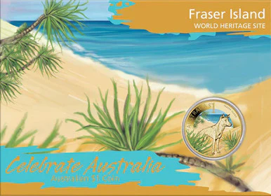 2012 $1 Celebrate Australia World Heritage Site Coloured Uncirculated 5 Coin Set - Image 2