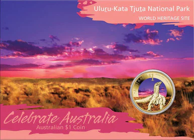 2012 $1 Celebrate Australia World Heritage Site Coloured Uncirculated 5 Coin Set - Image 5
