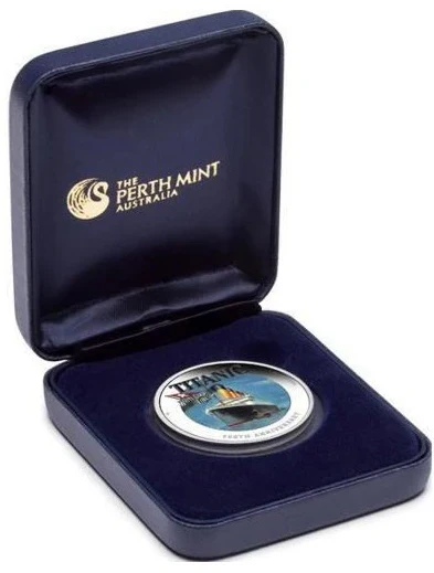 2012 $1 R.M.S. Titanic 100th Anniversary 1oz Silver Coloured Proof Coin - Image 4