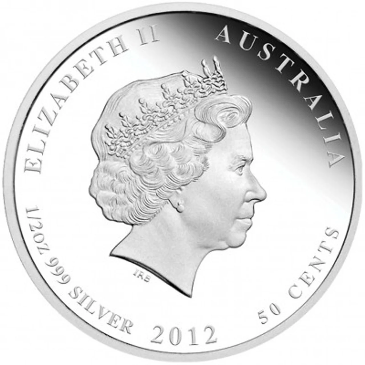 2012 50c Australian Sea Life II The Reef Octopus 1/2oz Silver Coloured Proof Coin - Image 2