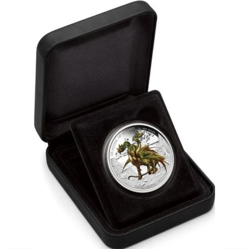 2012 Dragons of Legend - Three Headed Dragon 1oz Silver Proof Coin - Image 2