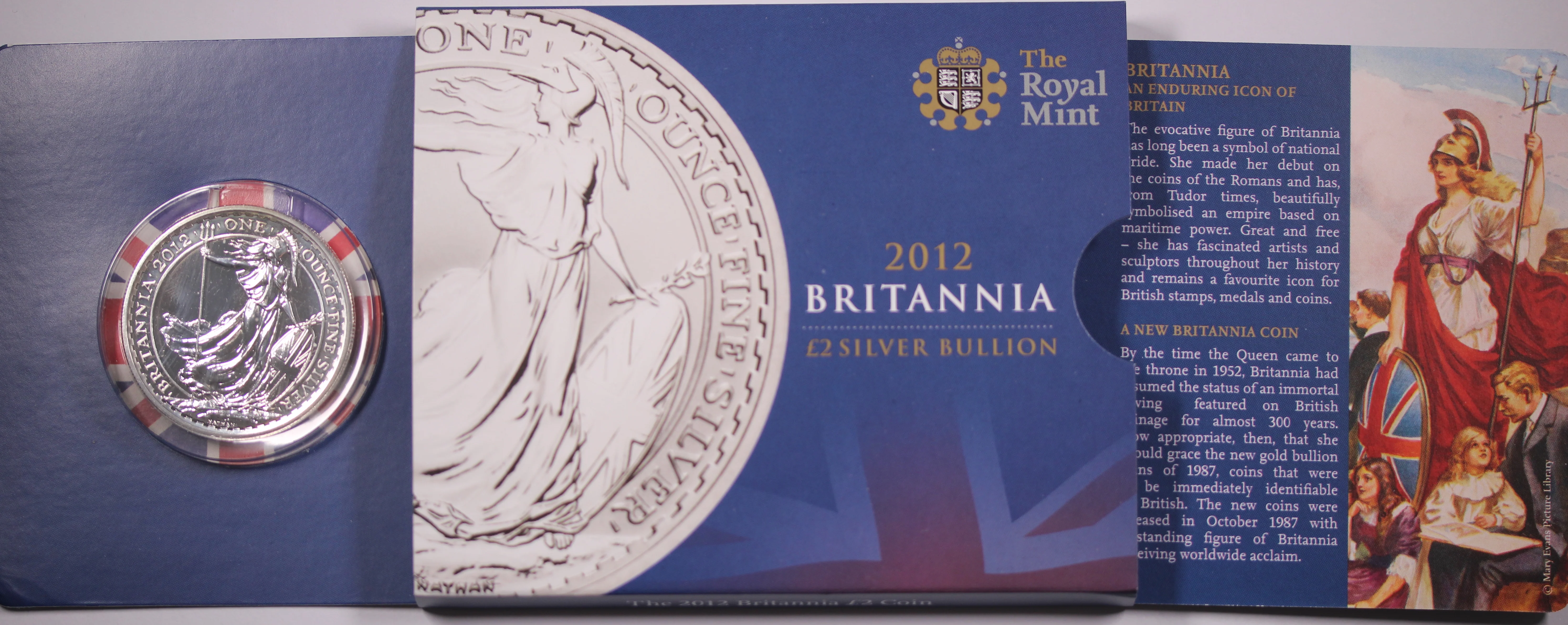 2012 GB 1oz Silver Britannia Coin in Card - Image 2