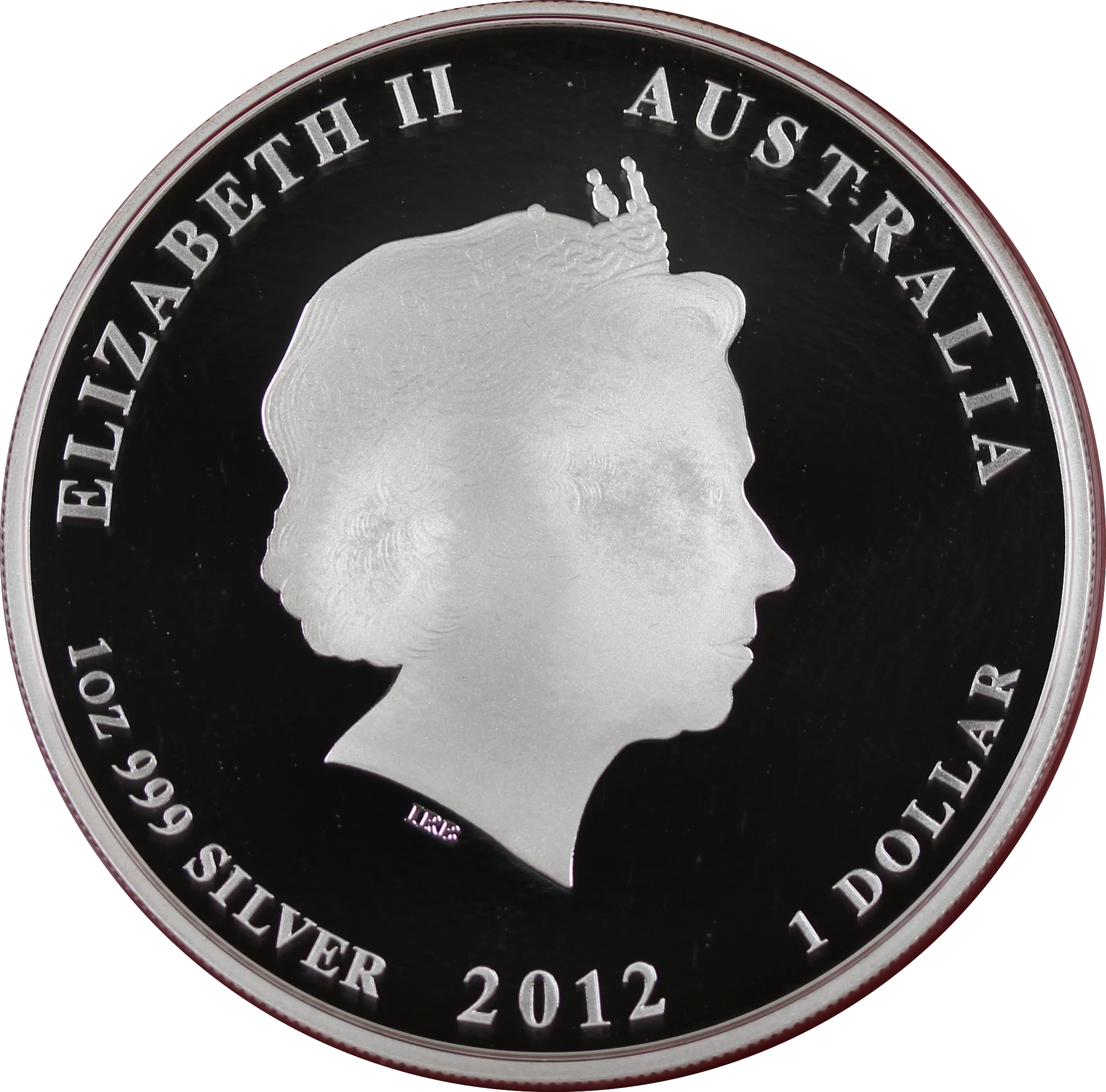 2012 Lunar Year of the Dragon 1oz Silver Proof Coin - Image 3