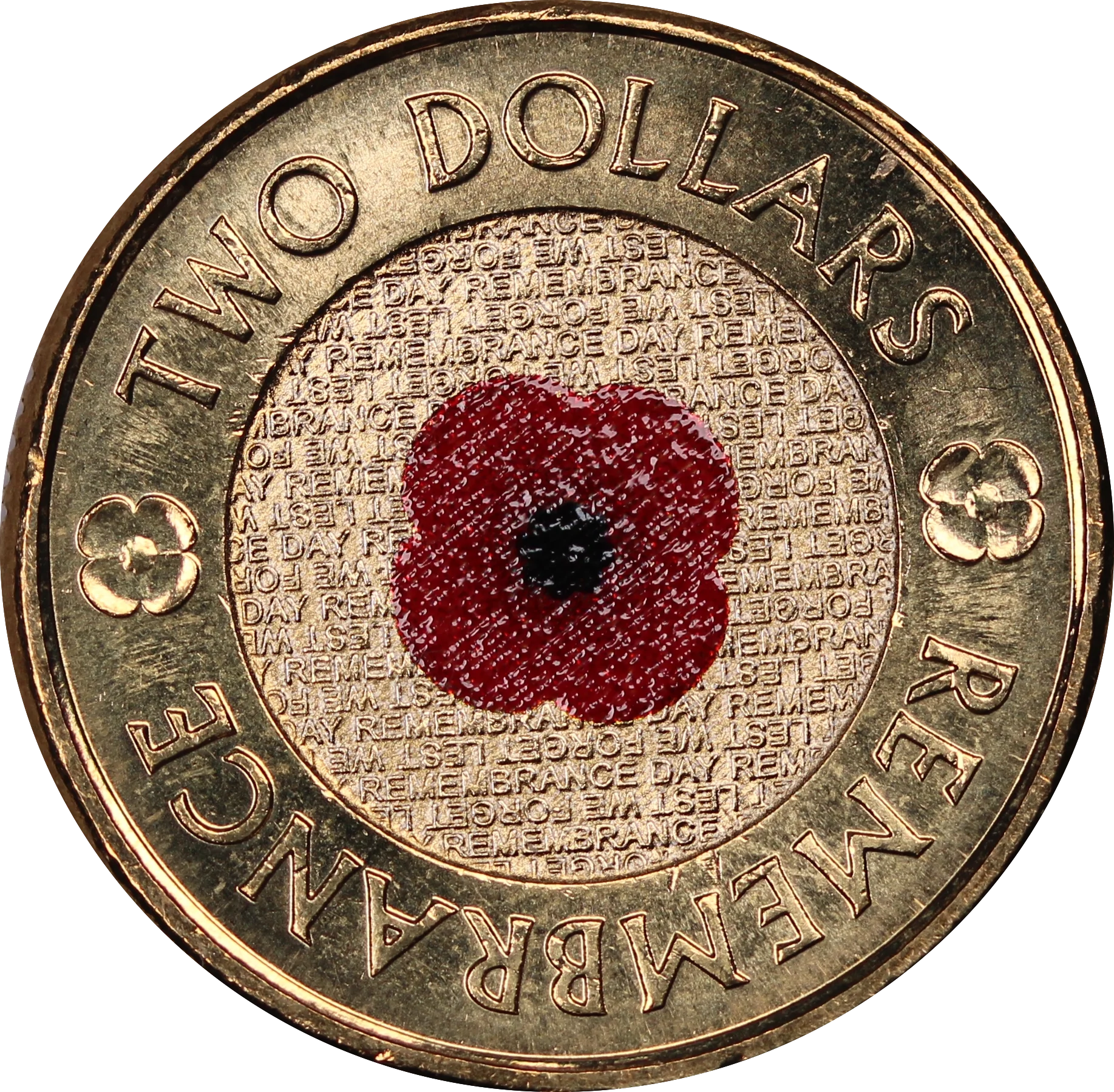 2012 Red Poppy $2 Coin Uncirculated - Image 2