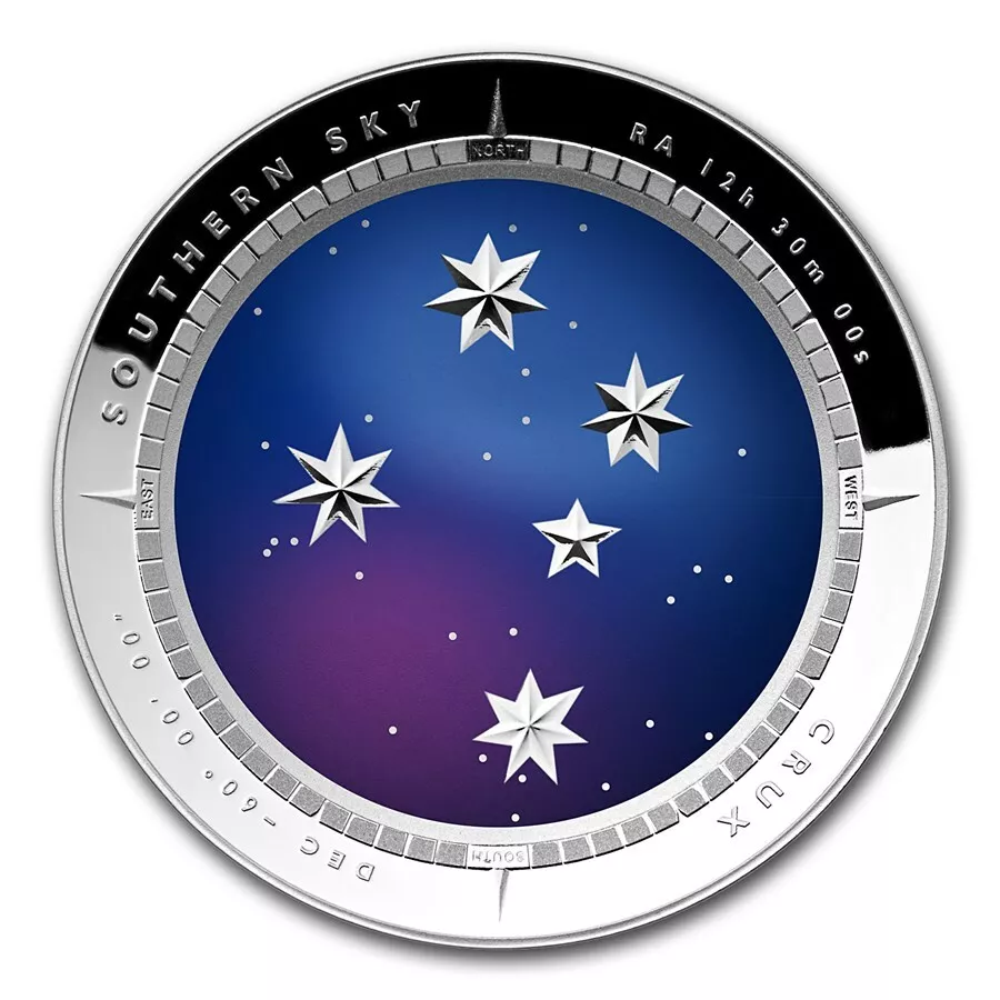 2012 Southern Sky Crux Domed $5 Silver Proof - Image 2