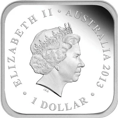 2013 $1 Australian Seasons Summer 1oz Silver Proof Square Shaped Coin - Image 2