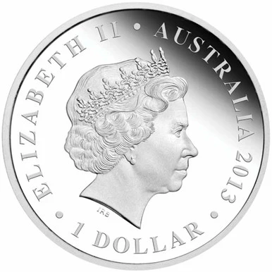 2013 $1 Megafauna Procoptodon 1oz Silver Coloured Proof Coin - Image 2