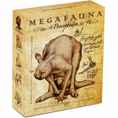 2013 $1 Megafauna Procoptodon 1oz Silver Coloured Proof Coin - Image 4