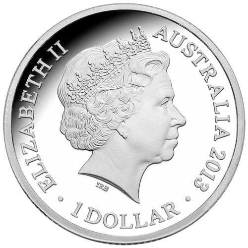 2013 $1 Year of The Snake Silver Proof Coin - Image 3